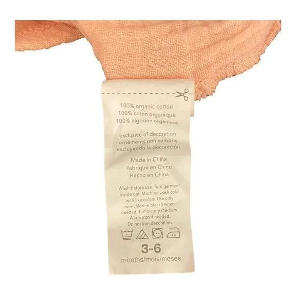 Rabbit and Bear Pink Long Sleeve Baby Dress Size 3-6months - Picture 5 of 5